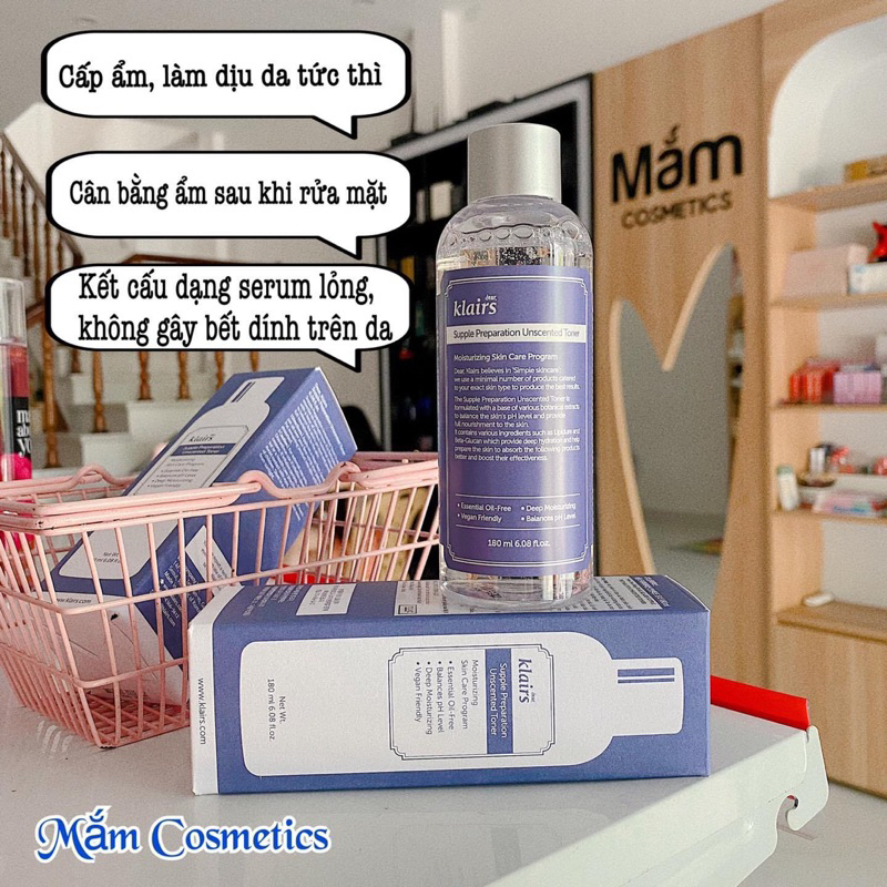 TONER QUỐC DÂN DEAR KLAIRS 180ml