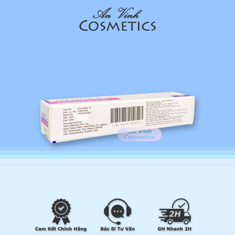 Kem giảm mụn ẩn Azanex Gel - 10g