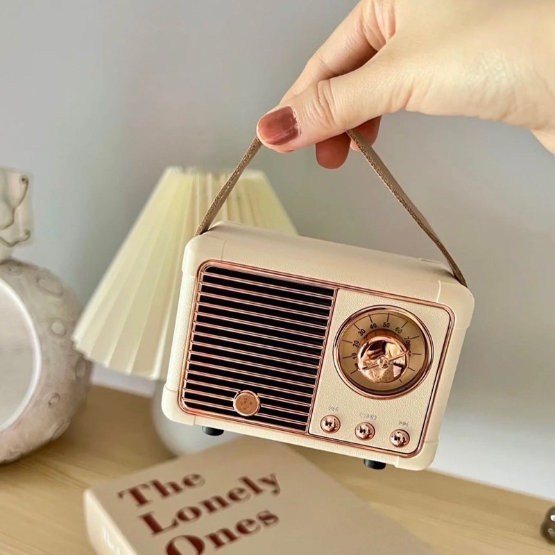 Loa Bluetooth HM11 Không Dây Phong Cách Vintage Hỗ Trợ FM/AM/SW🥰