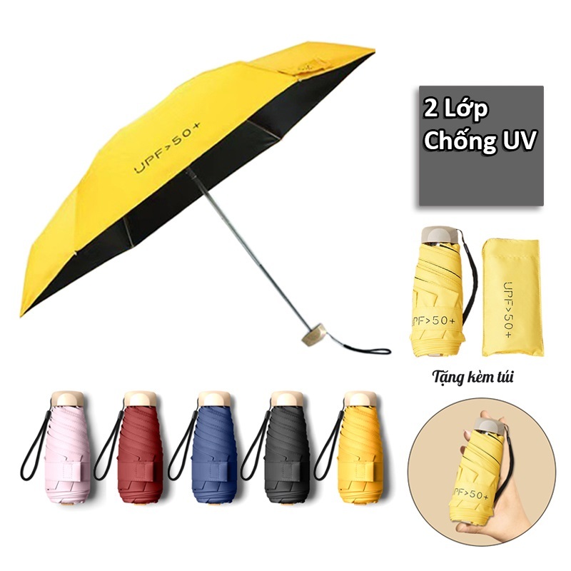 Ô Dù Gấp Gọn Mini UPF 50+ Chống UV - GIAO MÀU NGẪU NHIÊN