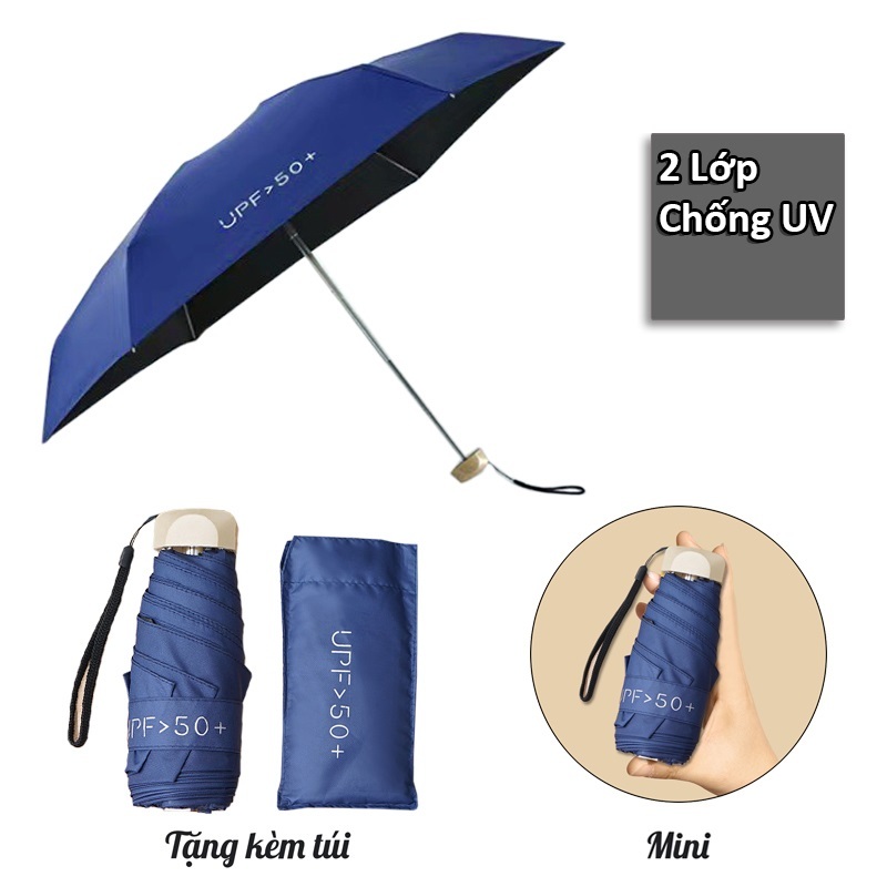 Ô Dù Gấp Gọn Mini UPF 50+ Chống UV - GIAO MÀU NGẪU NHIÊN