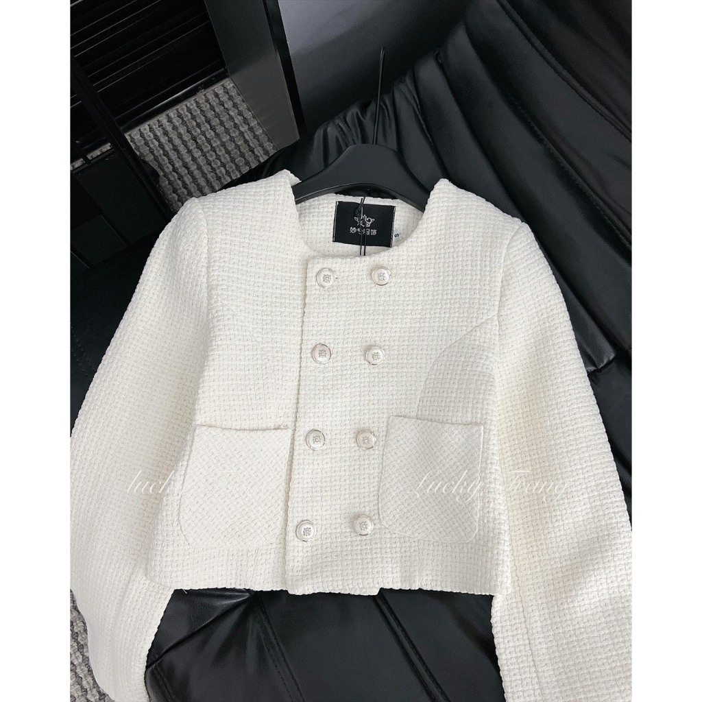 Áo dạ tweed dày 2 lớp- Hàng đẹp thiết kế chất vải dày loại 1