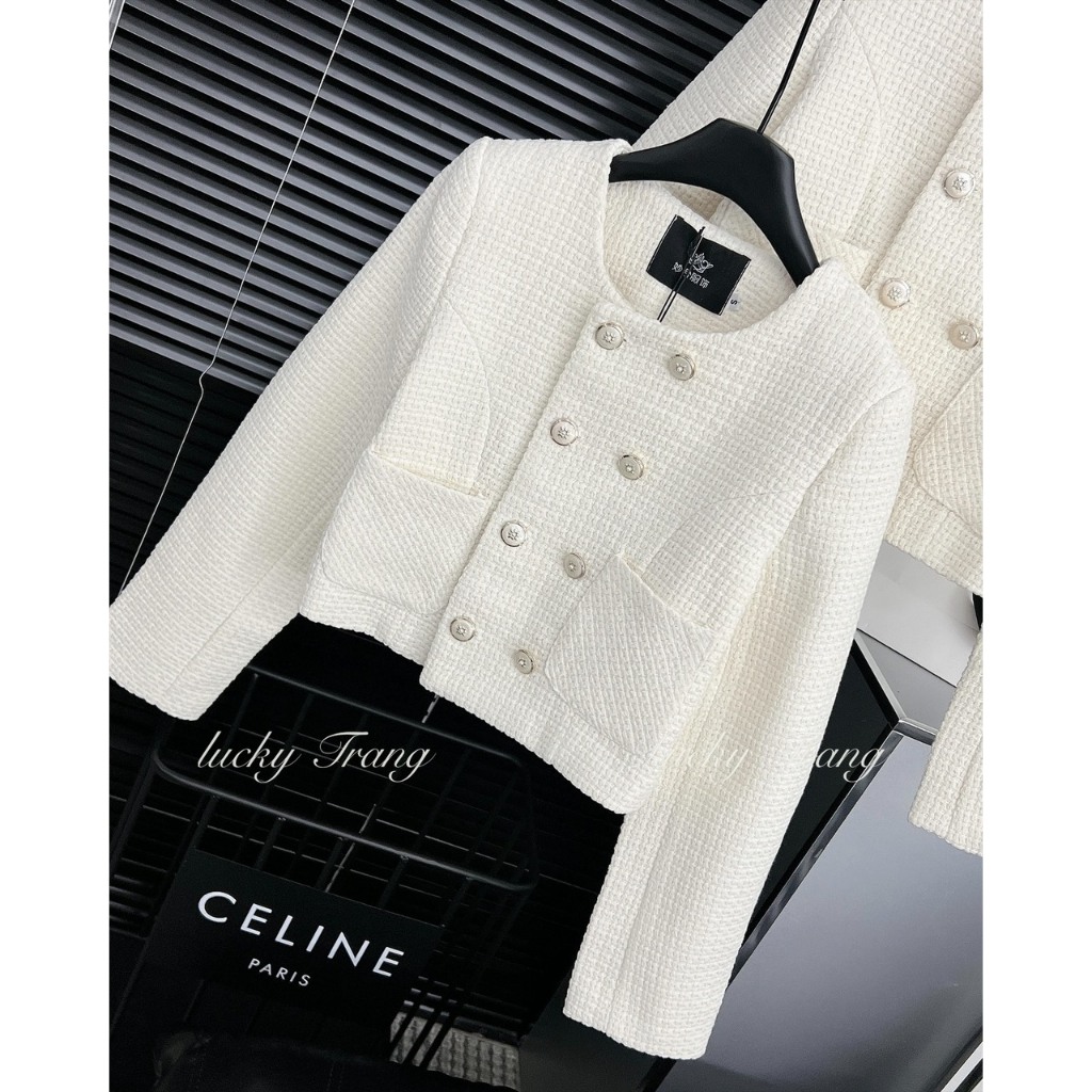 Áo dạ tweed dày 2 lớp- Hàng đẹp thiết kế chất vải dày loại 1