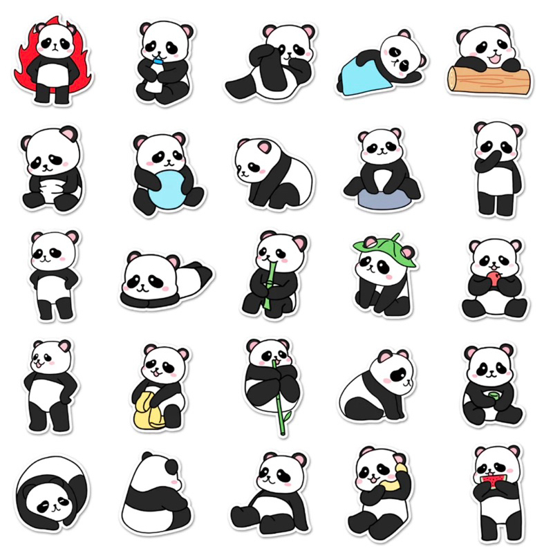 Sét tem sticker nhỏ dán nón bảo hiểm, laptop, điện thoại siêu dễ thương