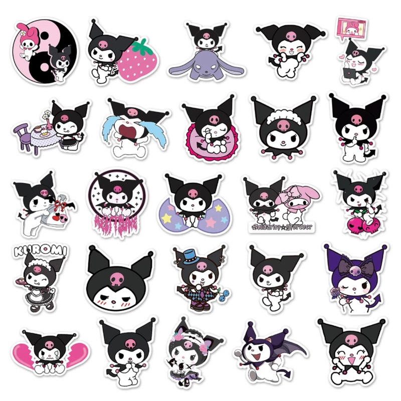 Sét tem sticker nhỏ dán nón bảo hiểm, laptop, điện thoại siêu dễ thương