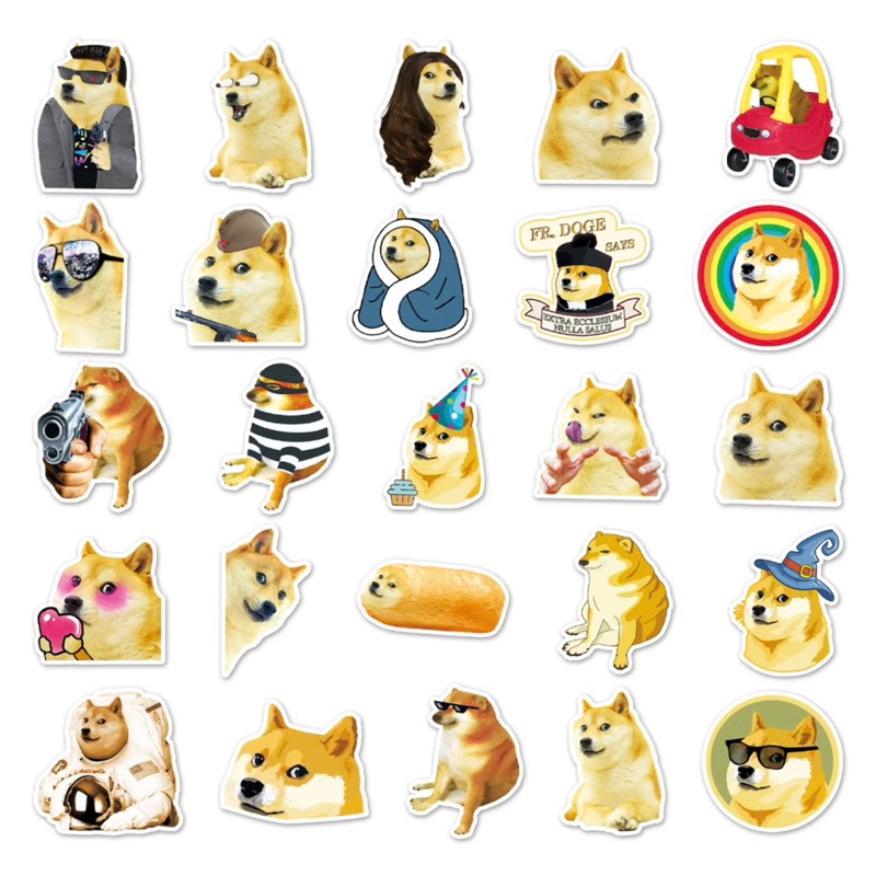 Sét tem sticker nhỏ dán nón bảo hiểm, laptop, điện thoại siêu dễ thương