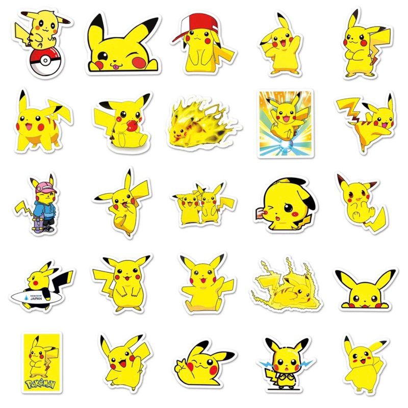 Sét tem sticker nhỏ dán nón bảo hiểm, laptop, điện thoại siêu dễ thương