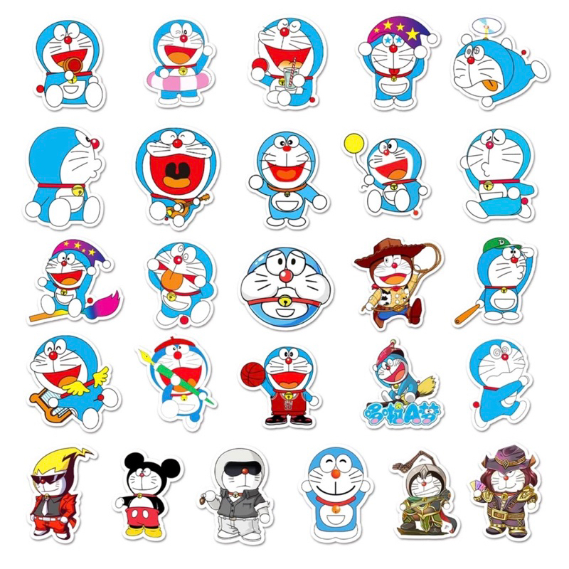 Sét tem sticker nhỏ dán nón bảo hiểm, laptop, điện thoại siêu dễ thương