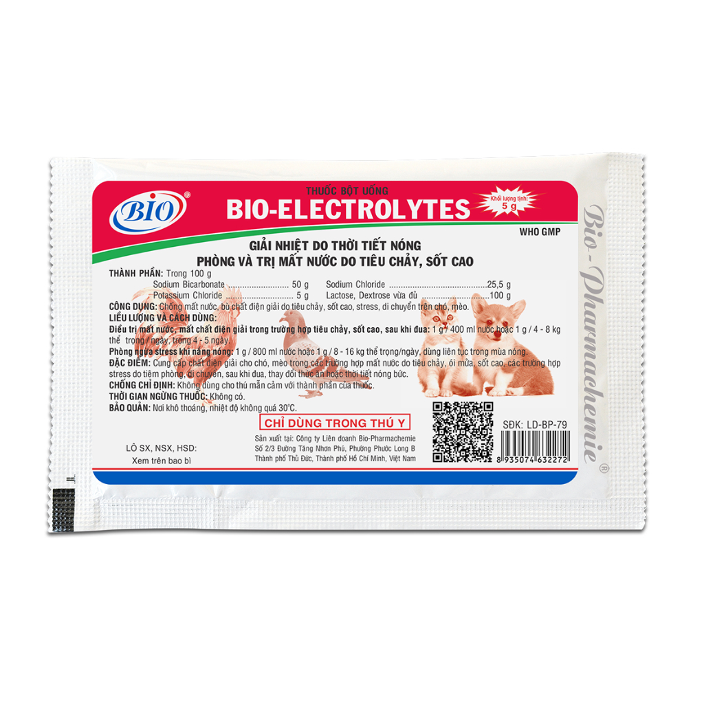 Phòng và Trị mất nước do tiêu chảy, sốt cao cho thú cưng