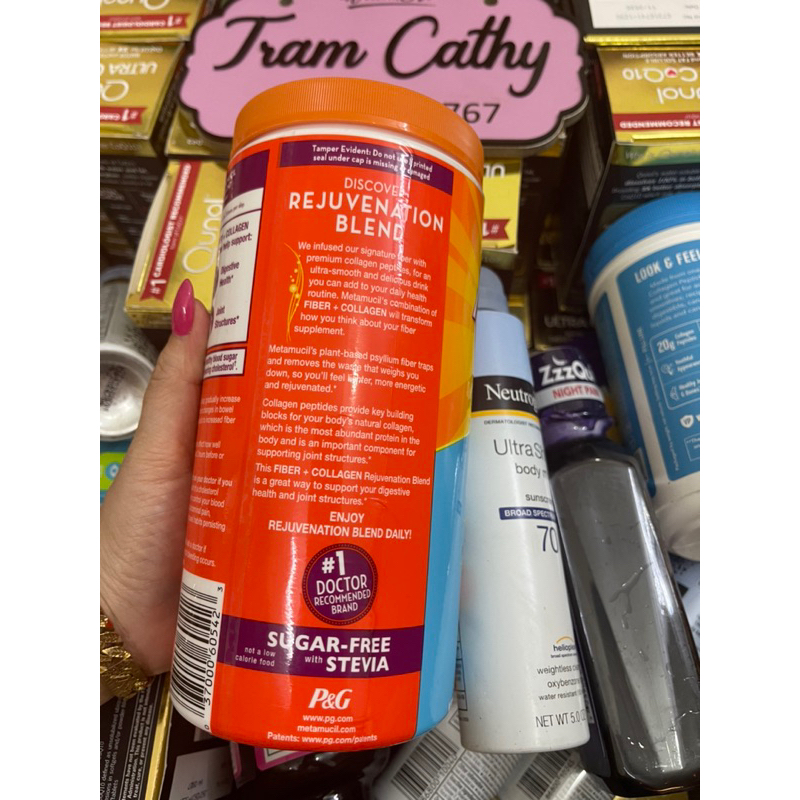 Date 2025-metamucil fiber+collagen 564g cải thiện đường ruột và xương khớp