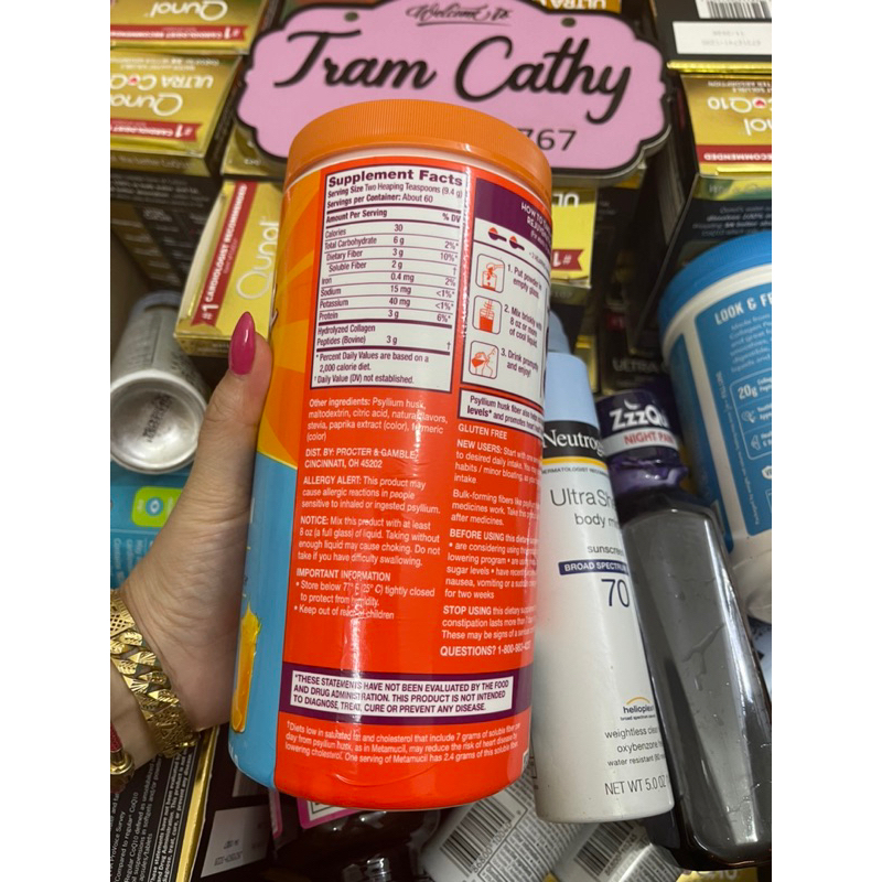 Date 2025-metamucil fiber+collagen 564g cải thiện đường ruột và xương khớp