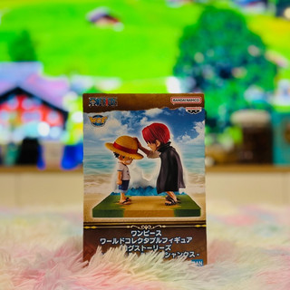 Mô hình chính hãng monkey.d.luffy & shanks - one piece world collectable figure log stories - hãng banpresto
