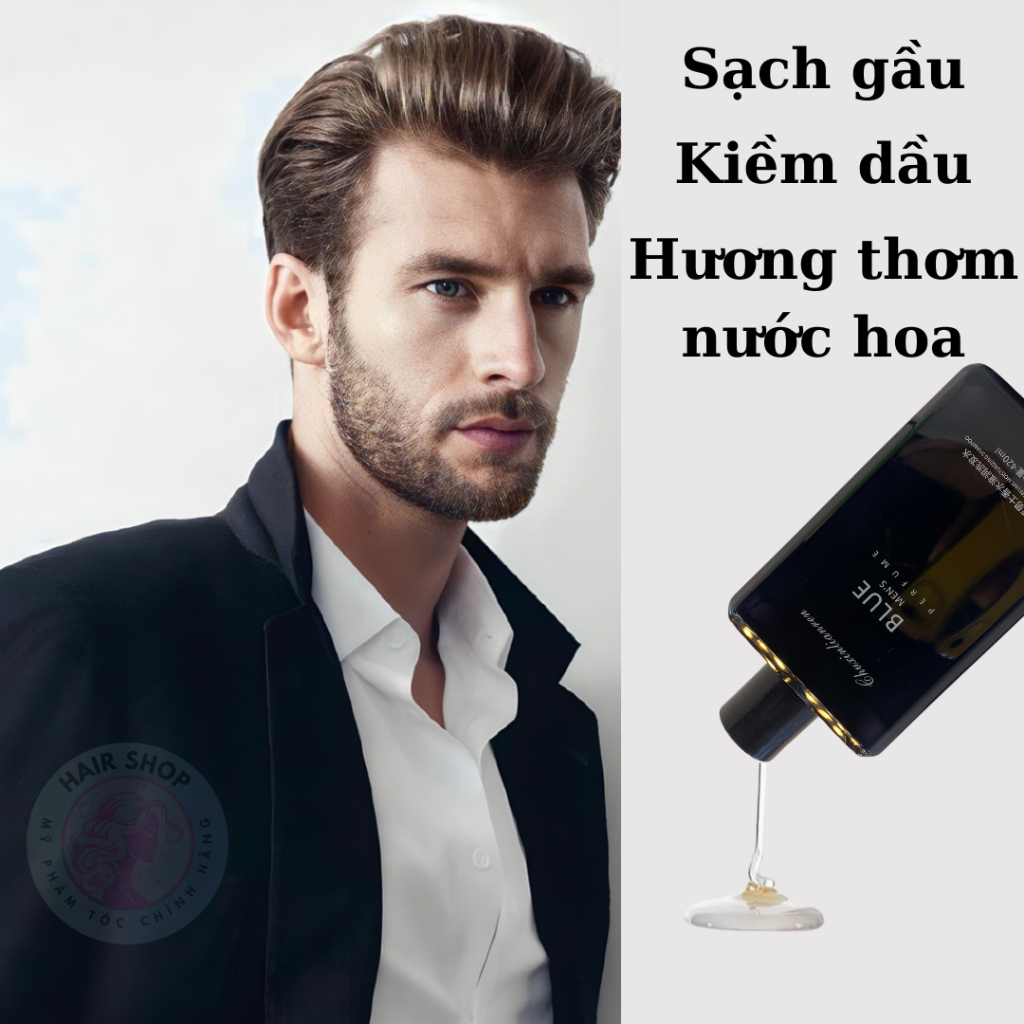 Dầu gội nam, sữa tắm nam,hương nước hoa BLUE DE CHENALIOR thơm sang trọng lưu hương kéo dài 72 giờ kiềm dầu và gầu 420ml