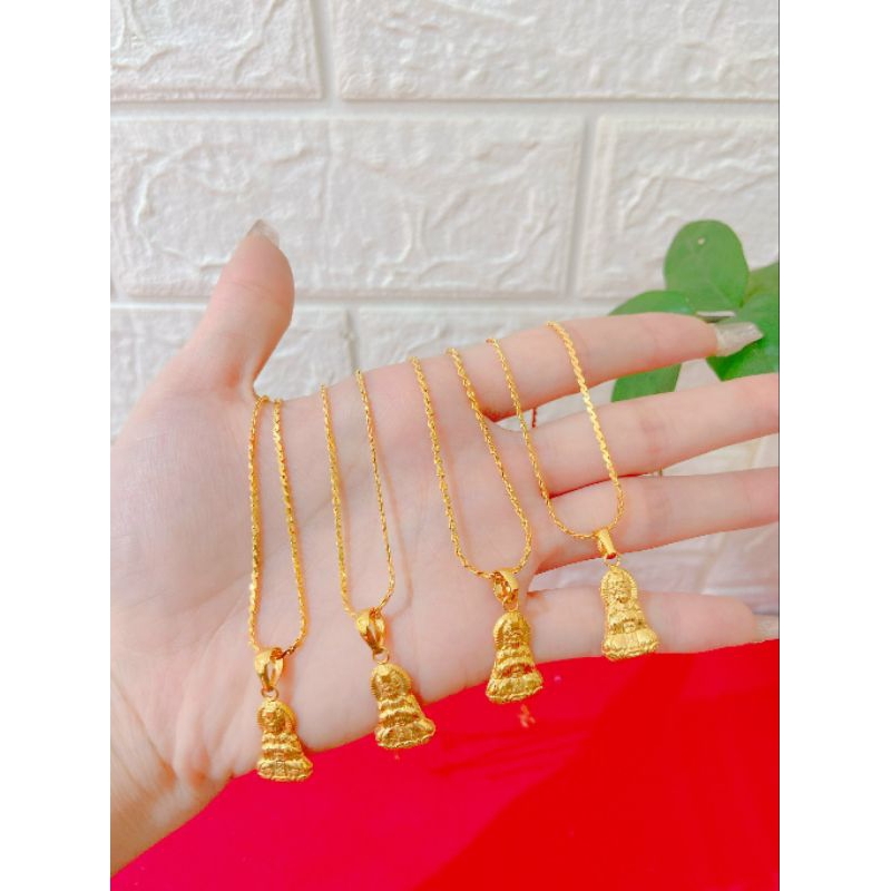 Mặt phật dây chuyền vàng 6k