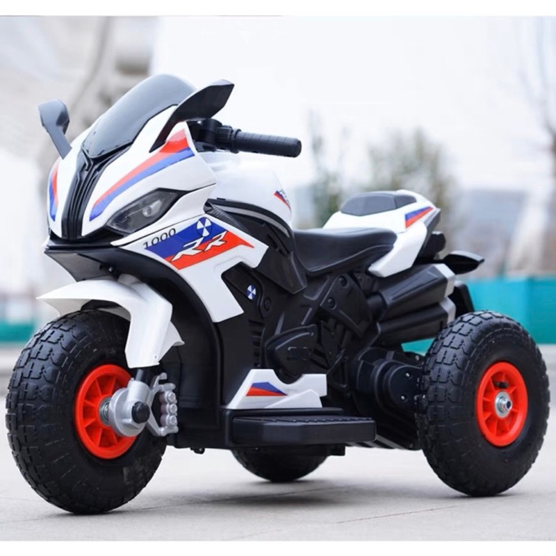 Xe Mô tô điện RR1000 Fullsize cho bé, chức năng đèn nhạc, tiến lùi đầy đủ