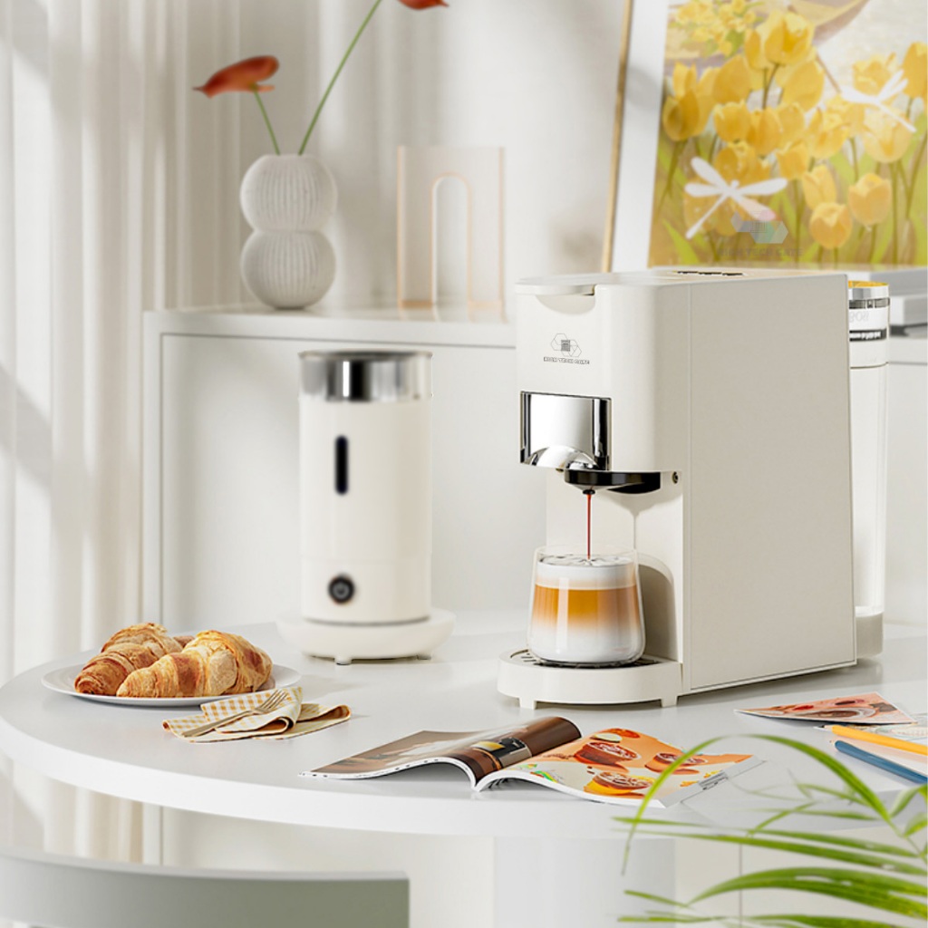 Máy Pha Cà Phê CF04 Mini Pha Cafe Espresso, Viên Nén Nespresso, Nescafe Dolcegusto, Bán Tự Động Cho Văn Phòng, Gia Đình