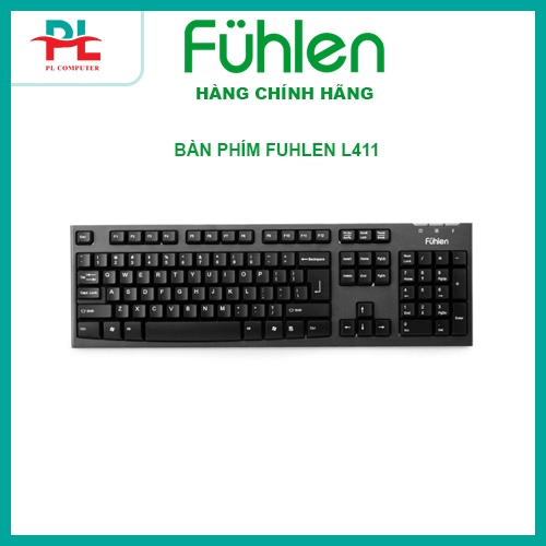 BÀN PHÍM FUHLEN L411/ G411S/ G450S Pro (USB/ĐEN) - Hàng Chính Hãng ( BẢO HÀNH 24 THÁNG)