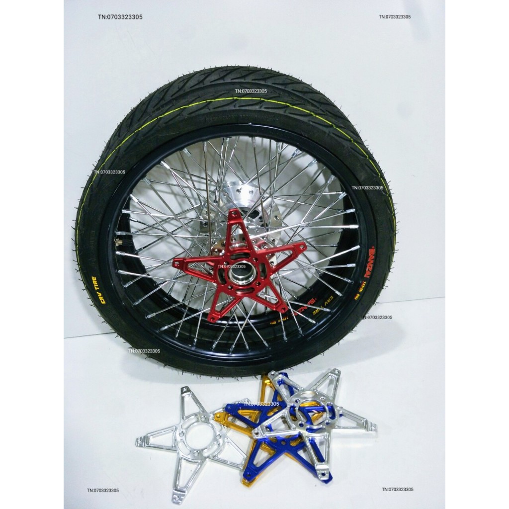 CẶP BÁNH CĂM  RAIDER SATRIA NIỀN NHÔM BAN ZAI .DALE .SOLUTER SHARK SPEED THÁI .CĂM ĐÙM MẠ CROM VỎ 60.70 KÈM LÒNG NGÔI S