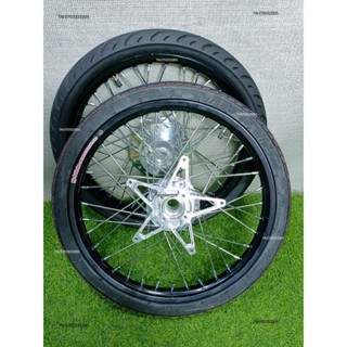 CẶP BÁNH CĂM  RAIDER SATRIA NIỀN NHÔM BAN ZAI .DALE .SOLUTER SHARK SPEED THÁI .CĂM ĐÙM MẠ CROM VỎ 60.70 KÈM LÒNG NGÔI S