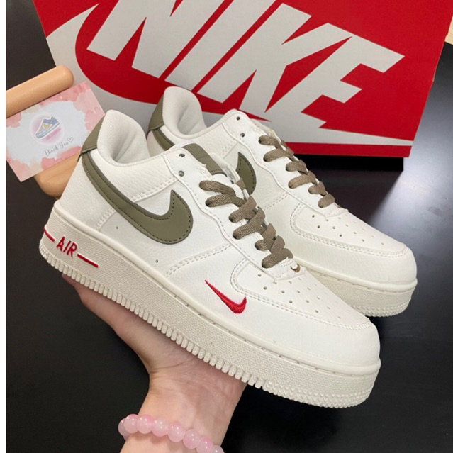 Giày_nike air force 1 vệt nâu, giầy af1 tích nâu, giày thể thao sneaker nam nữ cao cấp , full box