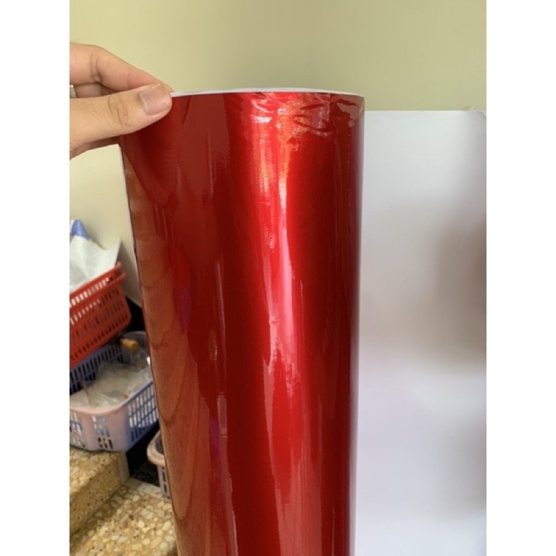 Decan kendy 3 lớp cán sơn màu Đỏ Mận cao cấp dán xe máy ô tô, điện thoại, lap top