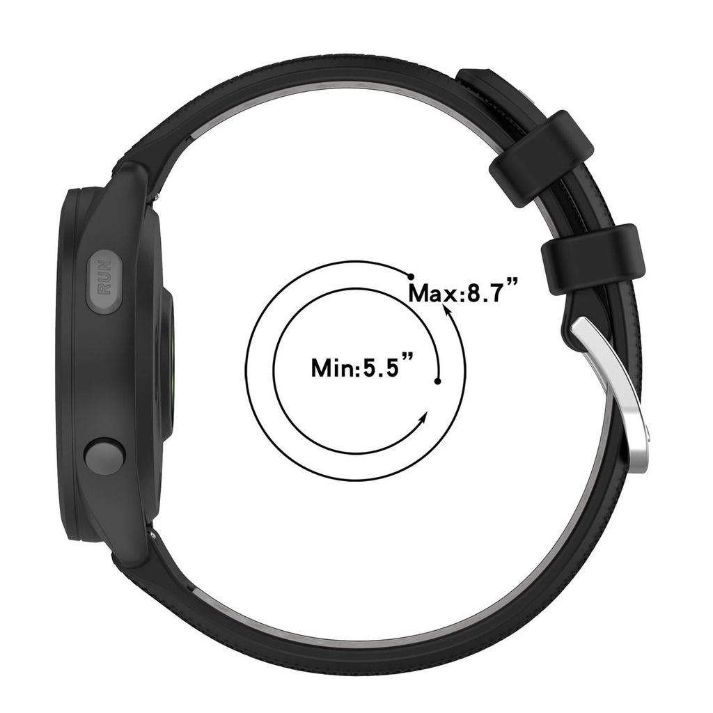 Dây Silicon 2 Màu Đồng Hồ Garmin Forerunner 965 265 265s 955 255 255s 245 245 music 55 SWASTORE - DS12