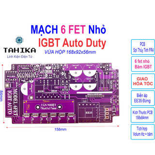 Pcb bo mạch kích đ iện 6 fet nhỏ băm igbt auto duty - linh kiện điện tử tahika