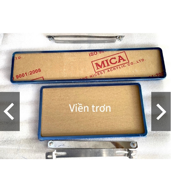 Biển Số dài Ô tô Xe hơi Mẫu cũ Inox viền bo