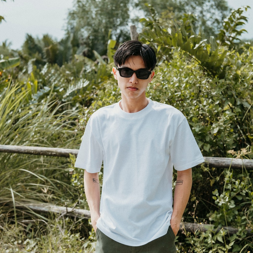 Áo thun Unisex, áo thun trơn cotton BASIC TEE Tshirt -  Form áo Regular fit