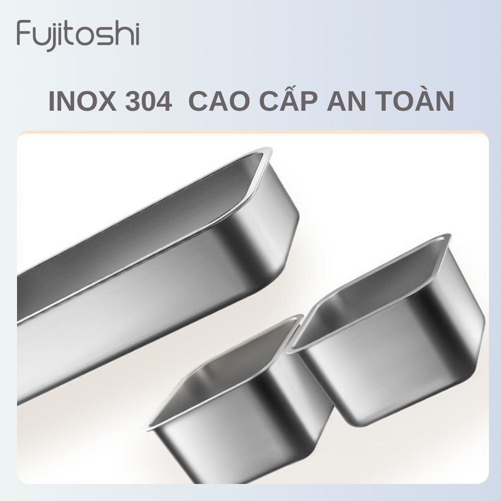 Hộp cơm cắm điện Fujitoshi - Bear 2 tầng 3 khay inox nấu cơm nấu thức ăn và hâm nóng Tặng túi xách đũa thìa