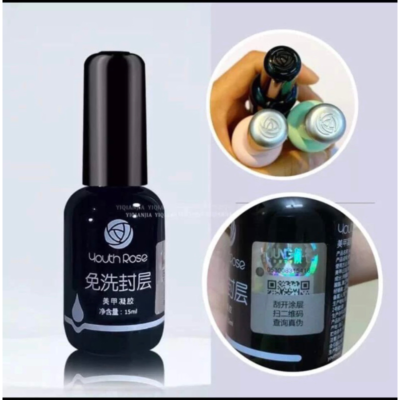 Base Top Cứng Móng Top Lì Hoa Hồng youthrose Hàng Chính Hãng Chai 15ml Nail HN