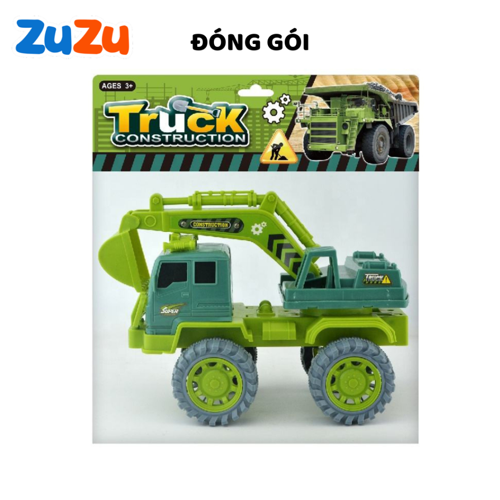 Đồ chơi xe máy xúc ZuZu công trình siêu to bền đẹp cho bé máy xúc xe cần cẩu