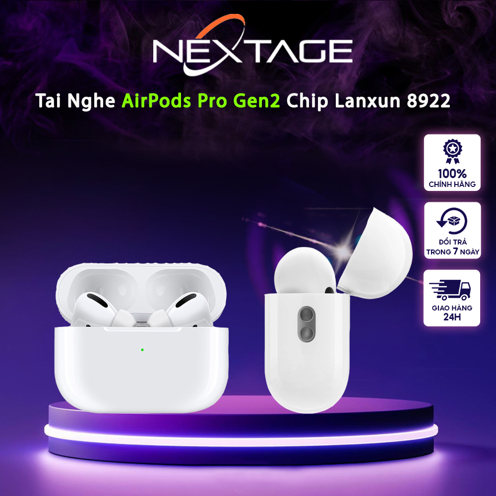 Tai Nghe Bluetooth Pro Gen2 Chip Louda - Xuyên Âm/Chống Ồn -   Cảm Biến Hồng Ngoại - Full Tính Năng - Chính Hãng NEXTAGE