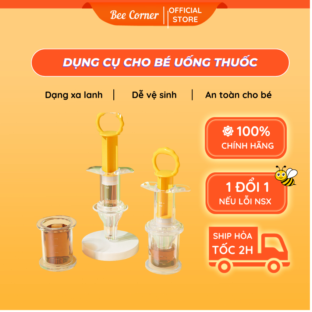 Dụng Cụ Cho Bé Uống Thuốc Chống Sặc Chính Hãng Misuta, Ống Uống Thuốc Misuta Beecorner