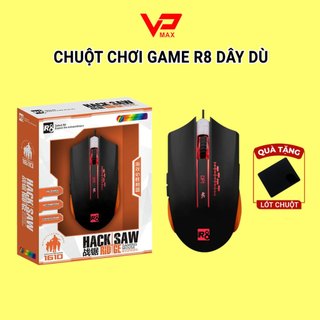 [Tặng lót chuột] Chuột Máy Tính R8 HP M100 DPI cao cực nhạy chuột chơi game văn phòng có đèn led - VPMAX Store