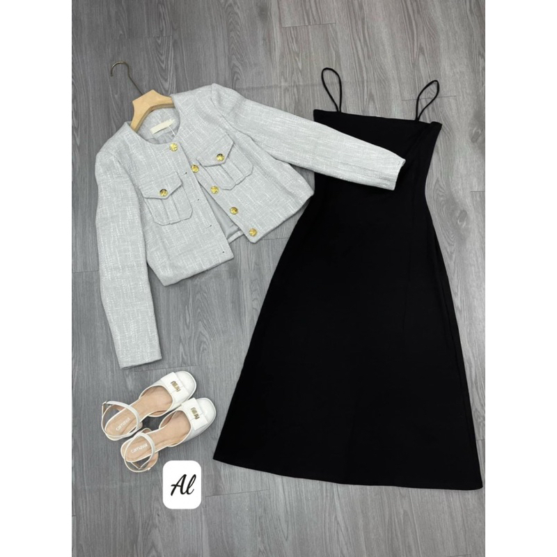 Set váy 2s kèm áo khoác dạ