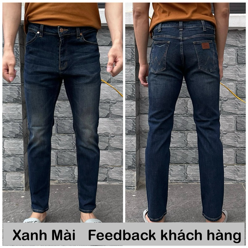 Quần Jeans Nam dáng Straight 5 màu ống đứng thoải mái Hàn Quốc , co giãn tốt, không bai xù, bên màu