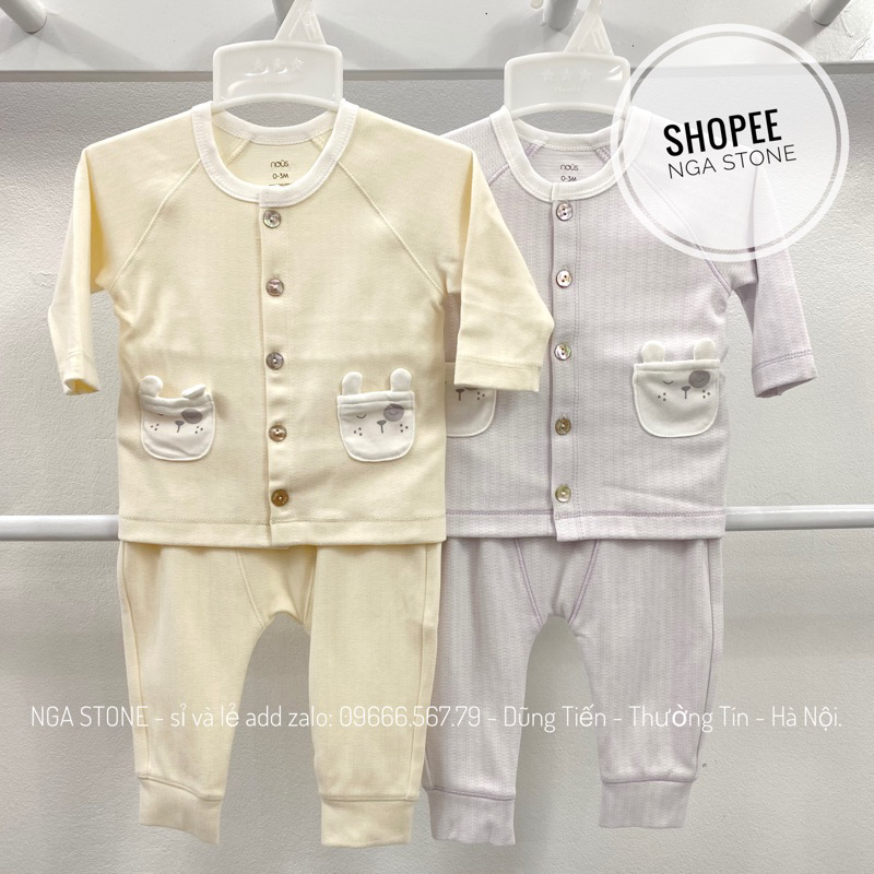 Bộ quần áo sơ sinh thu đông cho bé trai bé gái hãng nous