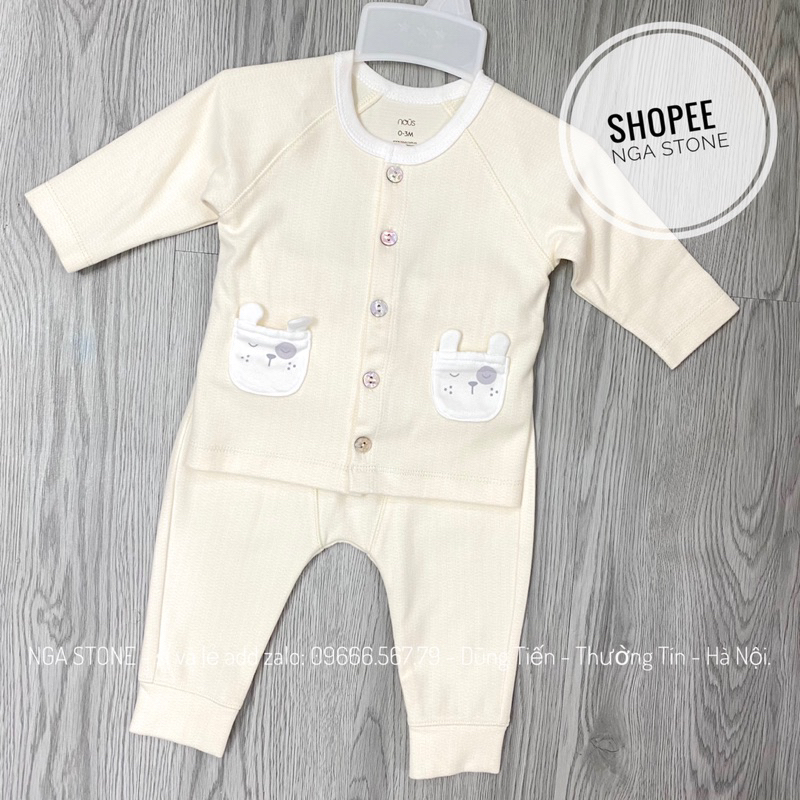 Bộ quần áo sơ sinh thu đông cho bé trai bé gái hãng nous