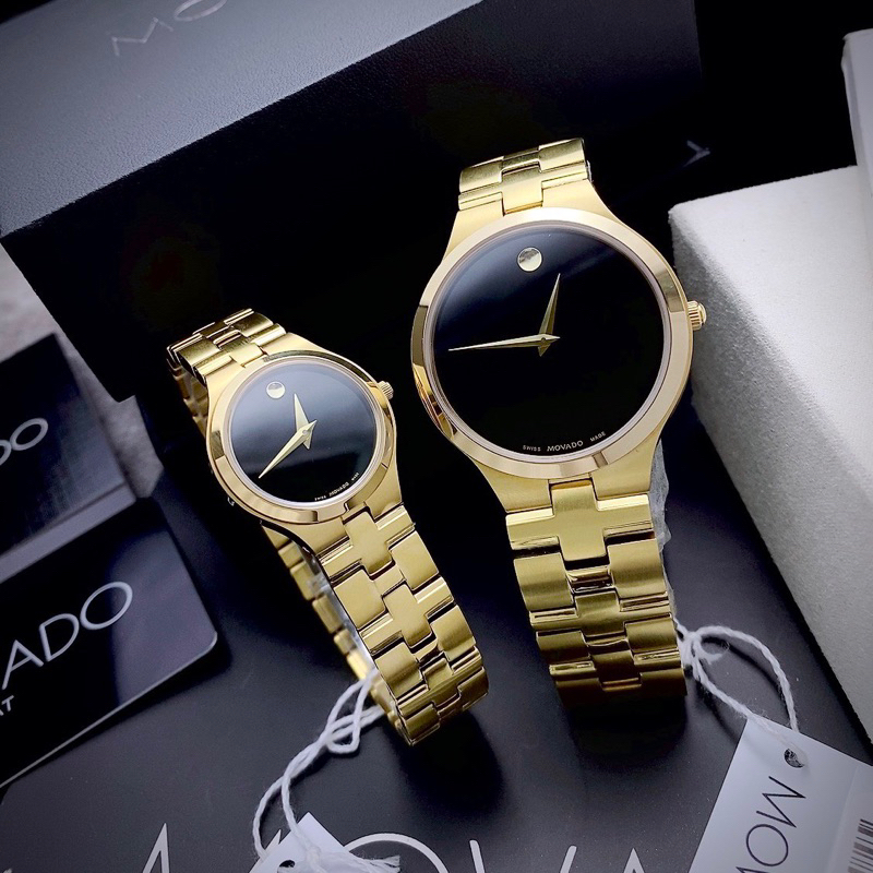 Đồng hồ cặp Movad.o Couple Juro Silver