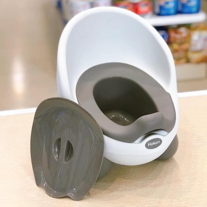 Bô cho bé.Bô vệ sinh trẻ em HOKORI nhựa Việt Nhật cao cấp có tựa lưng cho bé