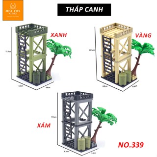  Đồ chơi lắp ráp swat army  mô hình lắp ghép quân sự- Tháp canh quân sự No.339 