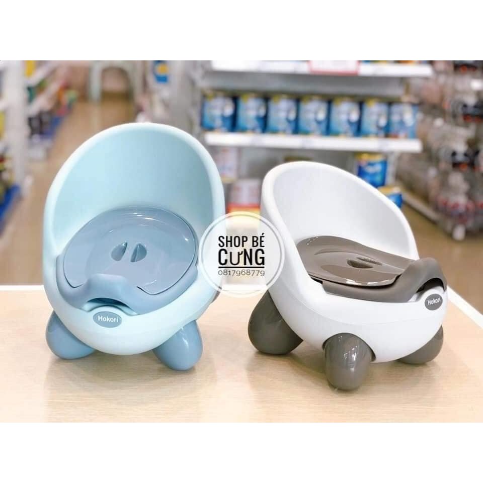 Bô cho bé.Bô vệ sinh trẻ em HOKORI nhựa Việt Nhật cao cấp có tựa lưng cho bé