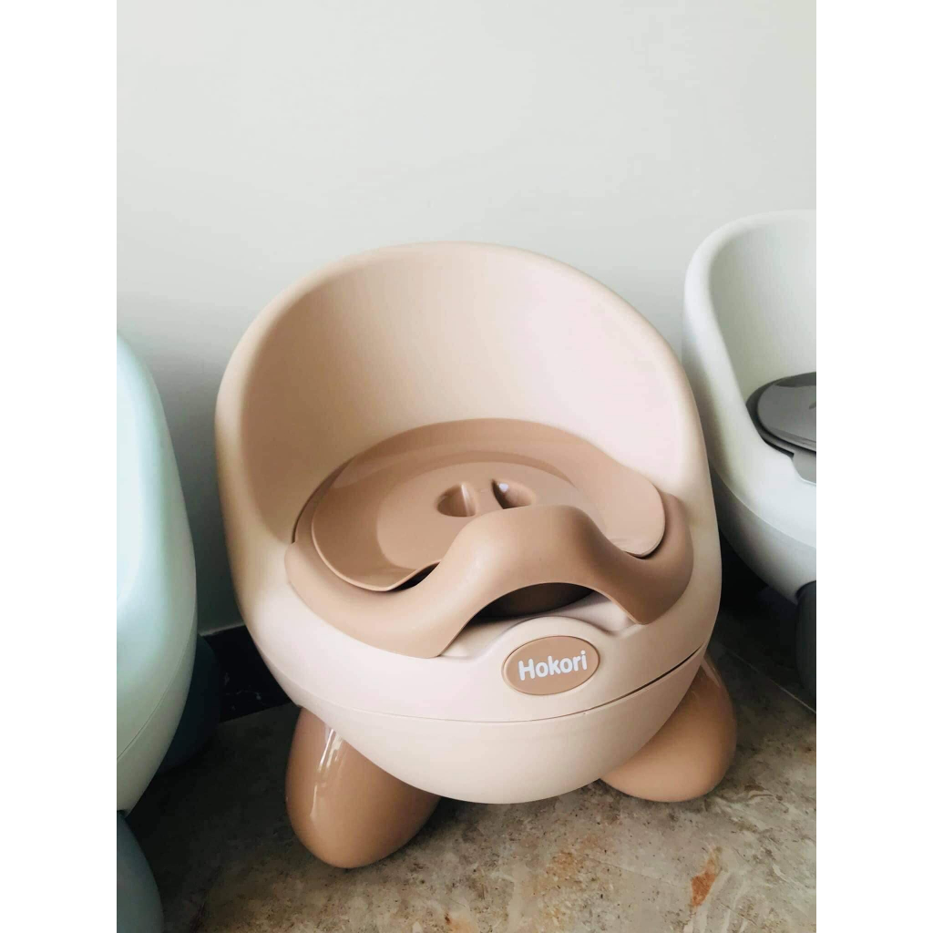 Bô cho bé.Bô vệ sinh trẻ em HOKORI nhựa Việt Nhật cao cấp có tựa lưng cho bé