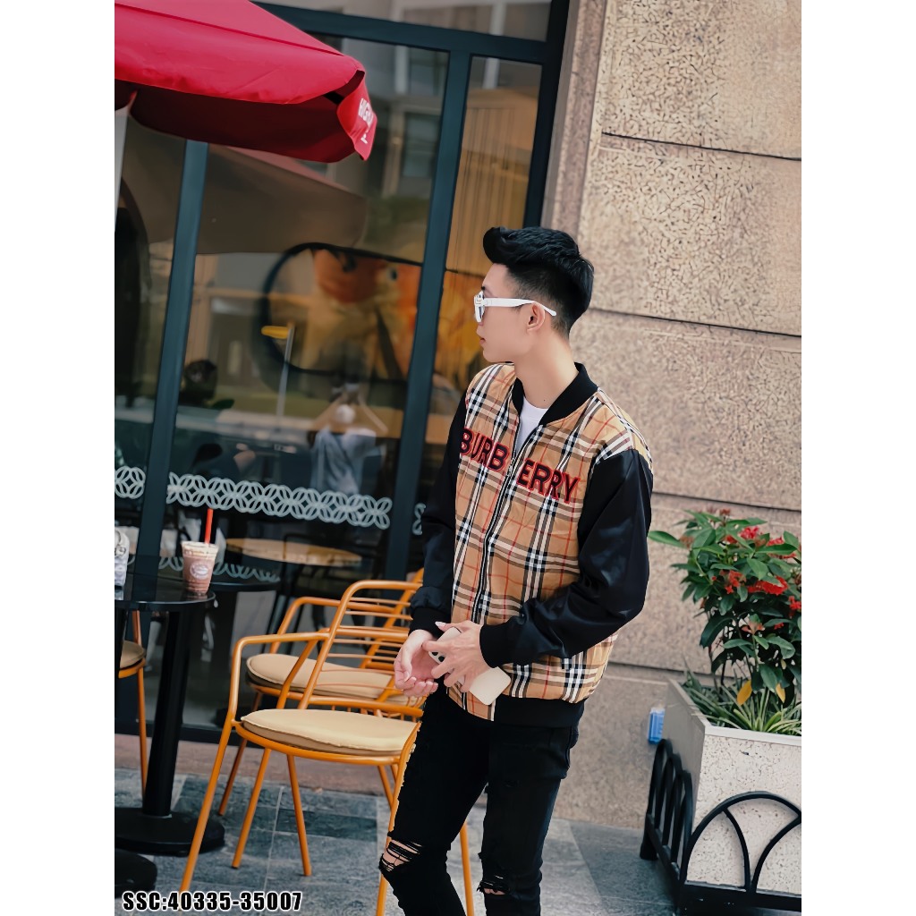 Áo Khoác Bomber Nam Nữ BBR Kẻ Sọc Thêu Logo Siêu Đẹp - Áo Khoác Nam Nữ Cao Cấp 2 Lớp Hottrend Siêu Phẩm 2023