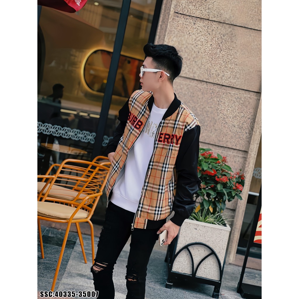 Áo Khoác Bomber Nam Nữ BBR Kẻ Sọc Thêu Logo Siêu Đẹp - Áo Khoác Nam Nữ Cao Cấp 2 Lớp Hottrend Siêu Phẩm 2023