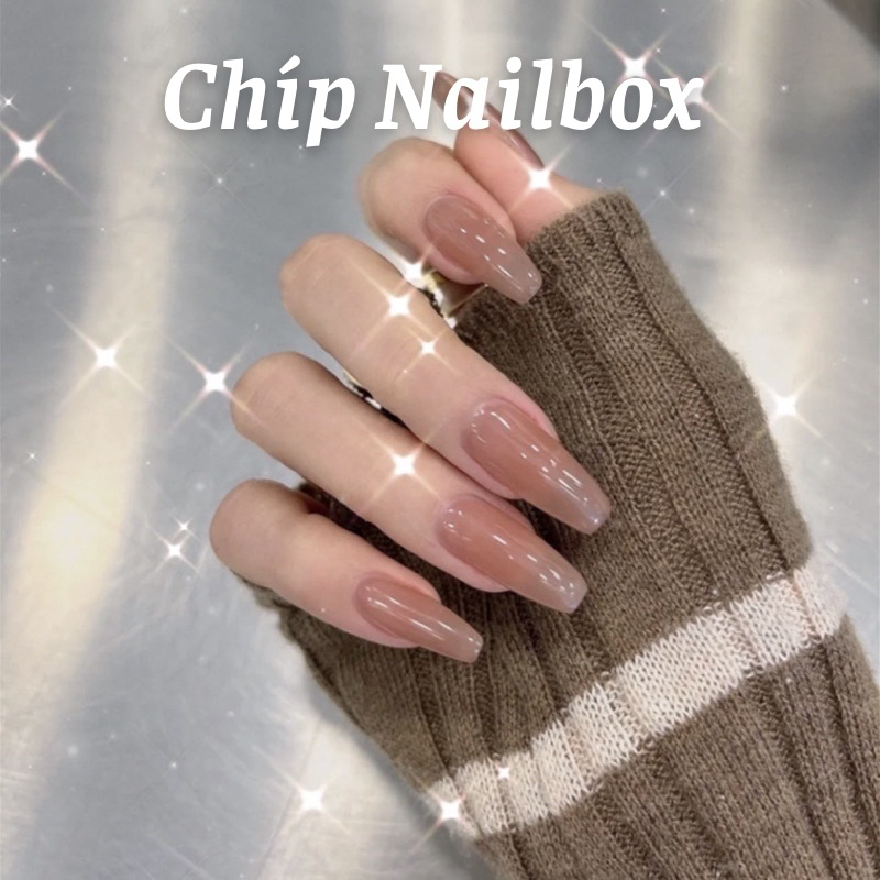 Set 24 móng giả D421 dáng móng dài