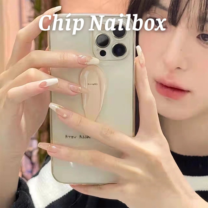 Set 24 móng giả D499 dáng dài