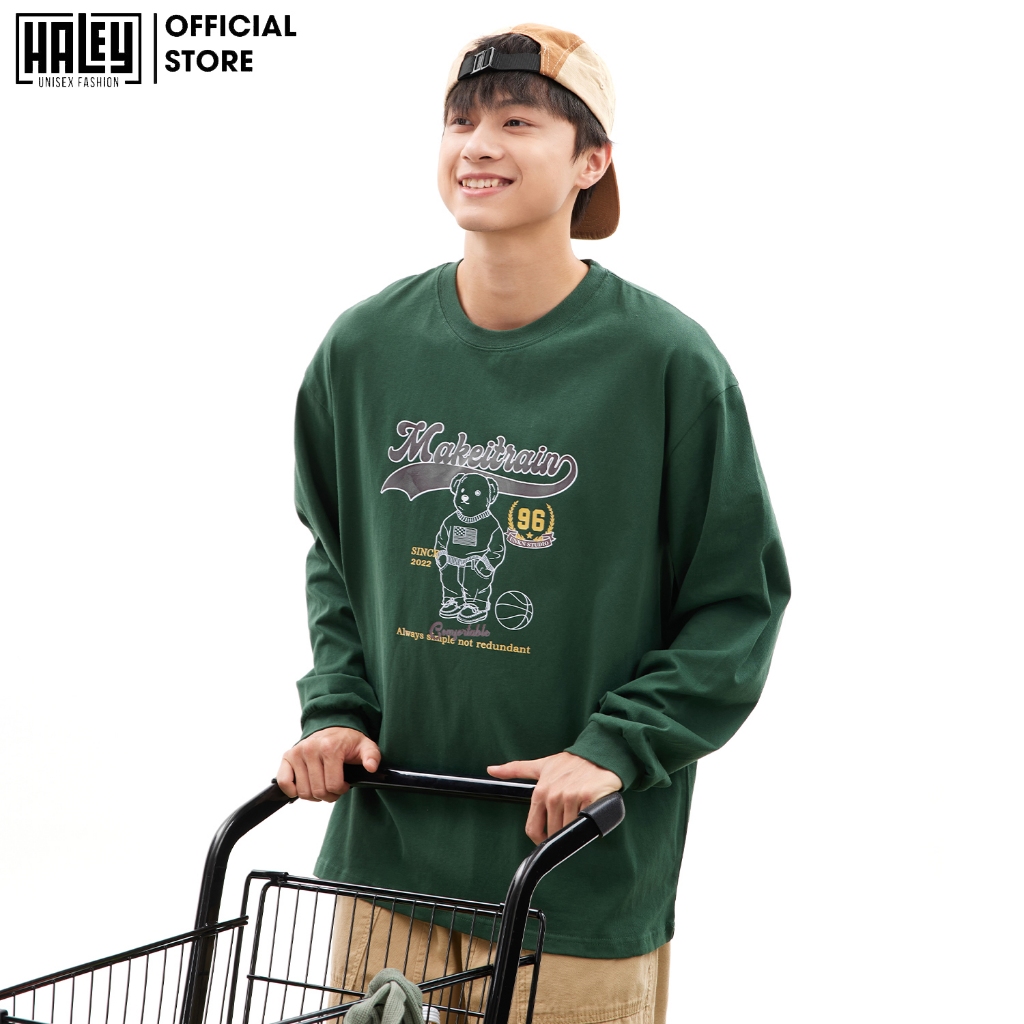Áo Sweater Unisex Nam Nữ HALEY HD438 Dài Tay Form Rộng Phong Cách Trẻ Trung Năng Động Chất Vải Nỉ Bông Ấm Áp Mềm Mịn