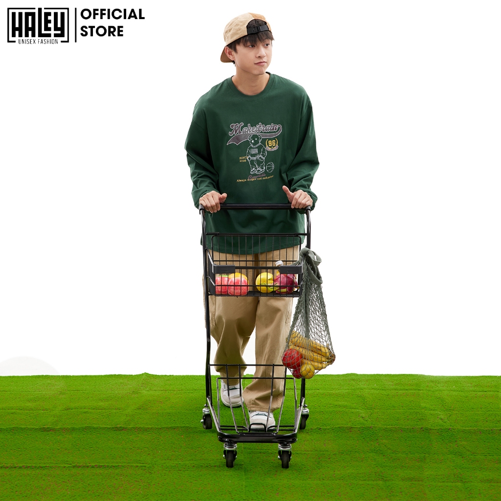 Áo Sweater Unisex Nam Nữ HALEY HD438 Dài Tay Form Rộng Phong Cách Trẻ Trung Năng Động Chất Vải Nỉ Bông Ấm Áp Mềm Mịn